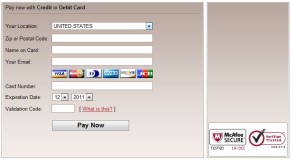 ClickBank Order Form