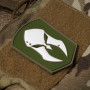 Monderno PVC patch in olive drab on a Tactical Tailor MultiCam bag