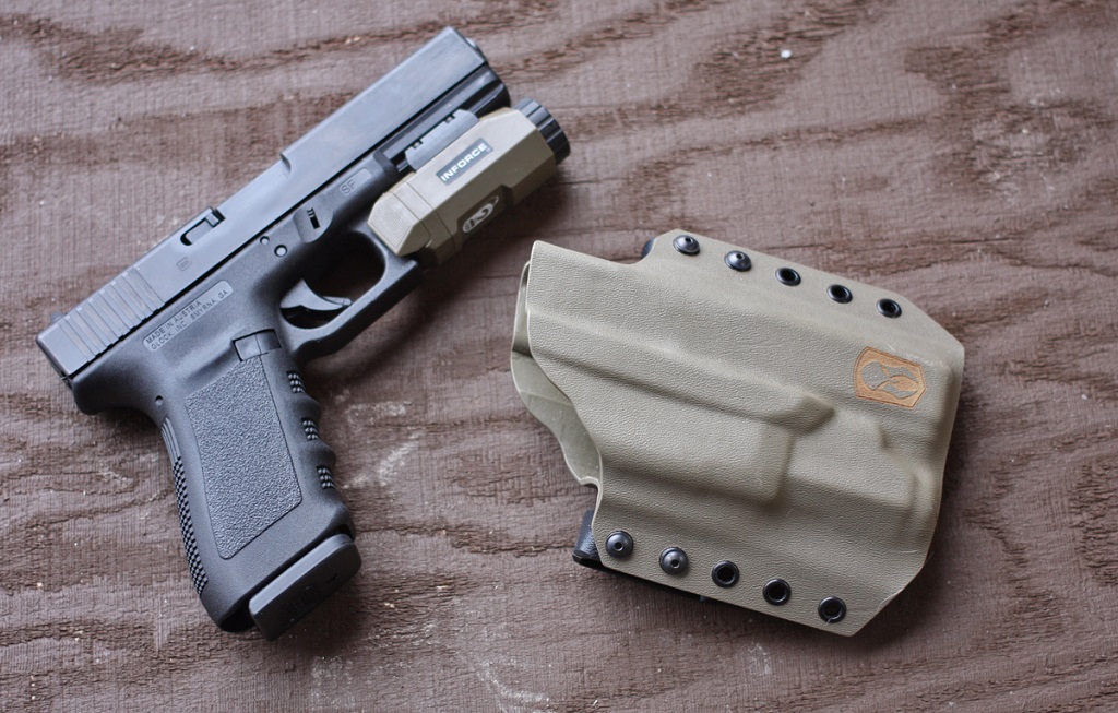 Outside the Waistband (OWB) Fold-Over Non-Light Bearing Kydex Holster